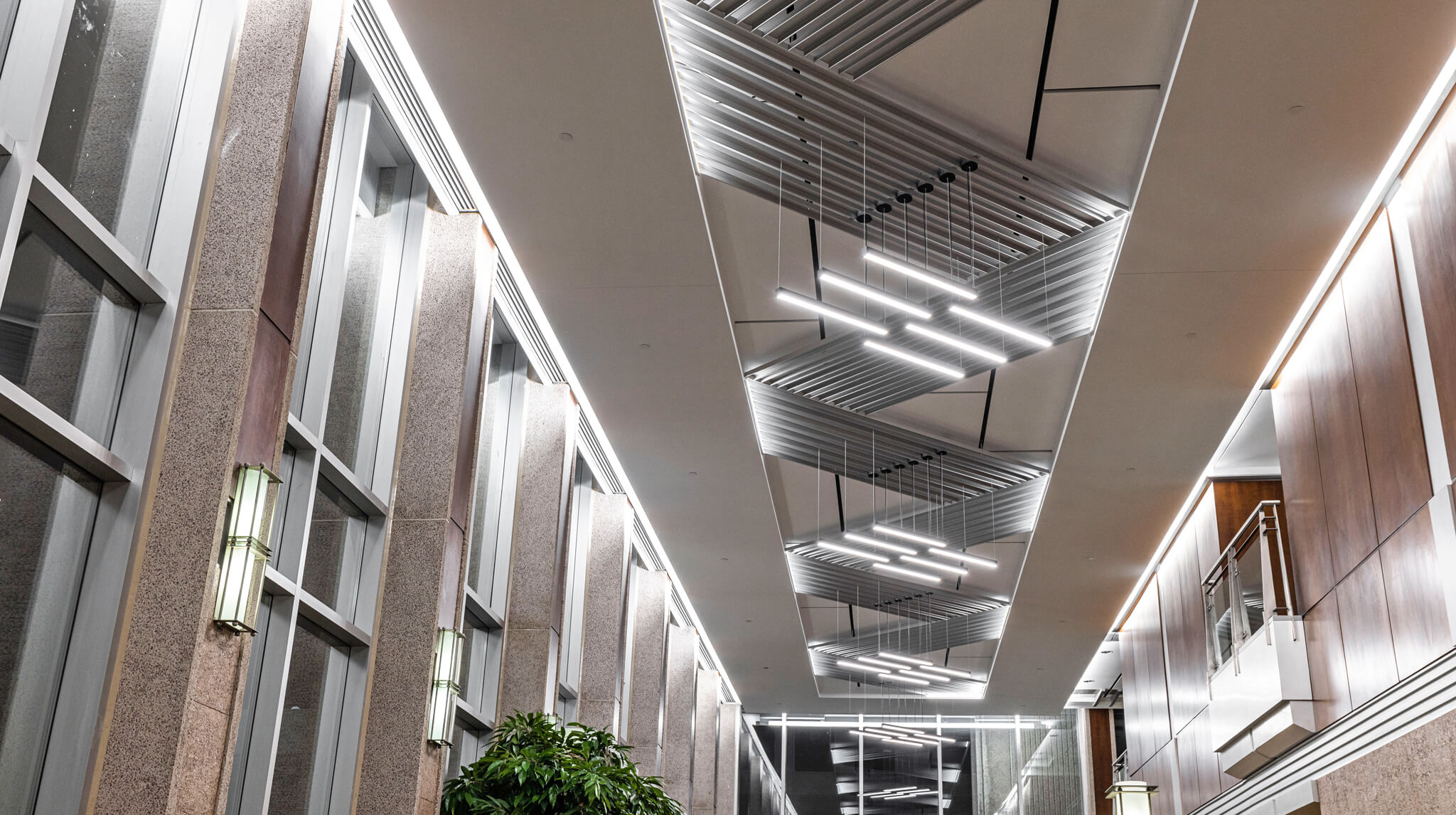 Monit building, lobby ceiling